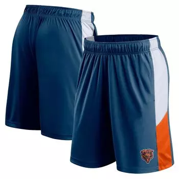 Мужские фирменные темно-синие шорты с цветными блоками Chicago Bears Prep Fanatics