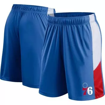 Мужские фирменные тренировочные шорты Royal Philadelphia 76ers Big & Tall Champion Rush Fanatics