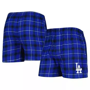 Мужские фланелевые боксеры Concepts Sport Royal/Black Los Angeles Dodgers Ledger