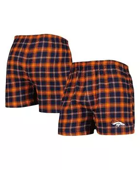 Мужские фланелевые боксеры темно-синего цвета Denver Broncos Ledger Concepts Sport, мультиколор