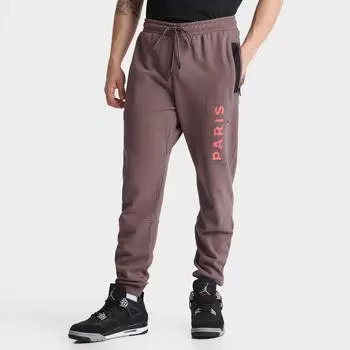 Мужские флисовые брюки-джоггеры Jordan Paris Saint-Germain, коричневый