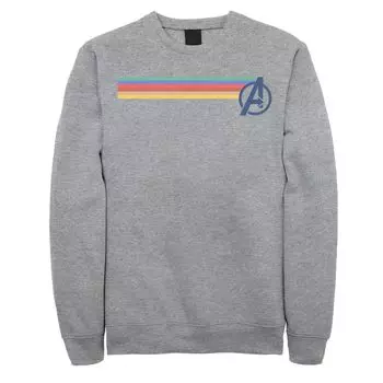 Мужские флисовые брюки с классическим логотипом The Avengers Rainbow Colors Marvel