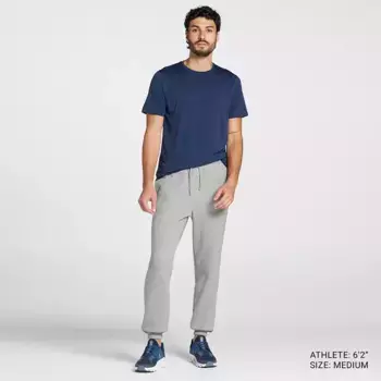 Мужские флисовые брюки с поясом DSG, цвет Medium Heather Grey