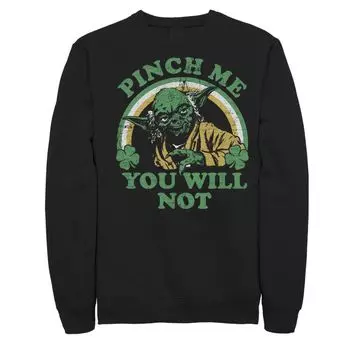 Мужские флисовые брюки с портретом «Звездные войны Йода» Pinch Me You Will Licensed Character