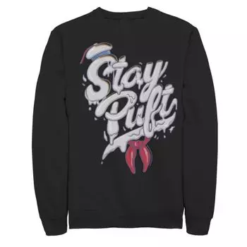 Мужские флисовые брюки с узором «Охотники за привидениями» Stay Puft Marshmallow Font Licensed Character
