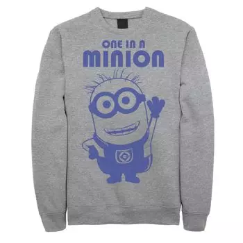 Мужские флисовые шорты Despicable Me Minions синего цвета с махающим бобом Licensed Character