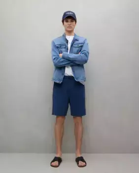 Мужские флисовые шорты Easy Wear, темно-синий