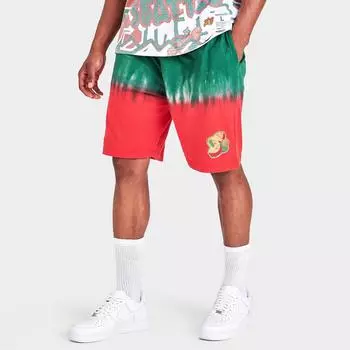 Мужские флисовые шорты Mitchell &amp; Ness Seattle Supersonics NBA Tie-Dye, зеленый