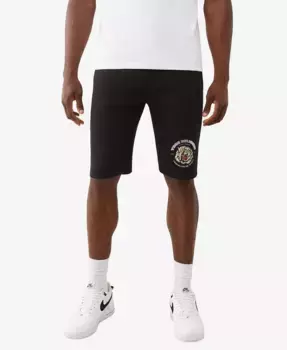 Мужские флисовые шорты Tiger Face True Religion, черный