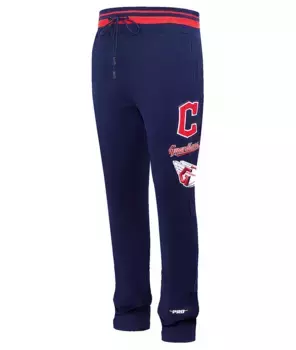 Мужские флисовые спортивные штаны в стиле ретро Pro Standard Cleveland Guardians, темно-синий