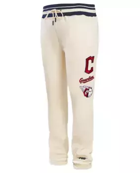 Мужские флисовые спортивные штаны в стиле ретро Pro Standard Cleveland Guardians, кремовый