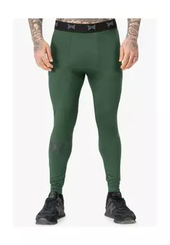 Мужские функциональные леггинсы, приталенного кроя, ТРЕНИРОВОЧНЫЕ ЛЕГГИНГИ TAPOUT, зелено-черный