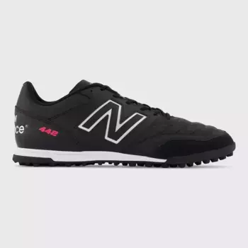Мужские футбольные бутсы 442 V2 Team Leather Turf New Balance Turf, чёрный