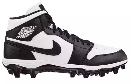 Мужские футбольные бутсы Jordan 1 Alpha Menace Mid, белый/черный