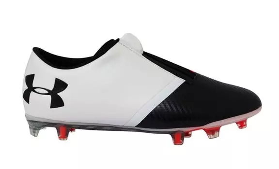 Мужские футбольные бутсы Ua Spotlight черные кожаные fg Under Armour, черный