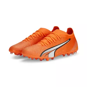 Мужские футбольные бутсы ULTRA Match MG PUMA, манго/белый/синий