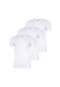 Мужские футболки, 3 шт. - V-NECK 3-PACK UNDERSHIRT, V-образный вырез, хлопок RALPH LAUREN