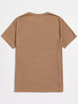 Мужские футболки Manfinity Basics, хаки