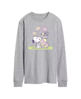 Мужские футболки с длинным рукавом арахисового цвета AIRWAVES, серый