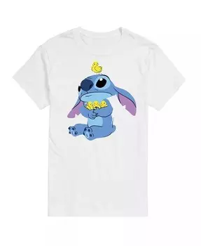 Мужские футболки с коротким рукавом Lilo and Stitch AIRWAVES, белый