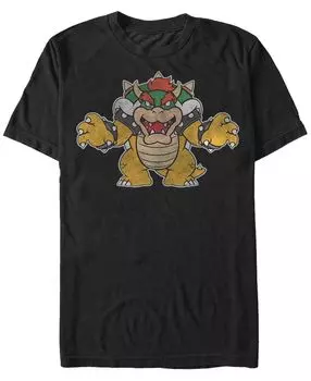 Мужские футболки с коротким рукавом super mario just bowser от nintendo Fifth Sun, черный