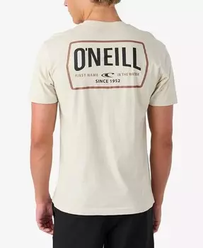 Мужские футболки с рисунком дизеринга O'Neill, бежевый