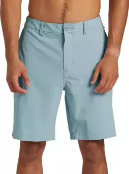 Мужские гибридные шорты-амфибия Quiksilver Union 20 дюймов, цвет Cloud Blue
