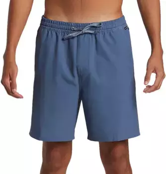 Мужские гибридные шорты Quiksilver Taxer Amphibian 18 дюймов, цвет Vintage Indigo