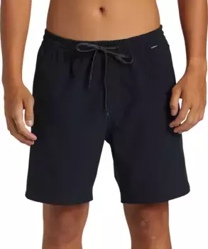 Мужские гибридные шорты Quiksilver Taxer Amphibian 18 дюймов, черный