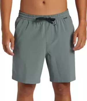 Мужские гибридные шорты Quiksilver Taxer Amphibian 18 дюймов, цвет Sea Spray
