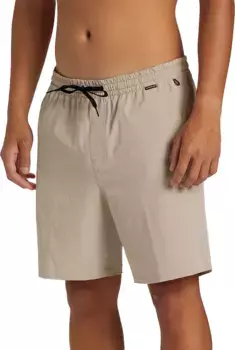 Мужские гибридные шорты Quiksilver Taxer Amphibian 18 дюймов, цвет Plaza Taupe
