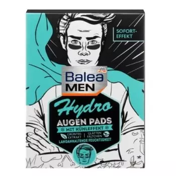 Мужские гидрогелевые патчи для глаз - против старения, 12 пар Balea