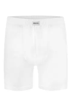 Мужские хлопковые белые длинные боксеры из трех предметов 416B TOLIN