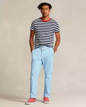 Мужские хлопковые брюки чинос с кулиской на талии Polo Ralph Lauren, синий