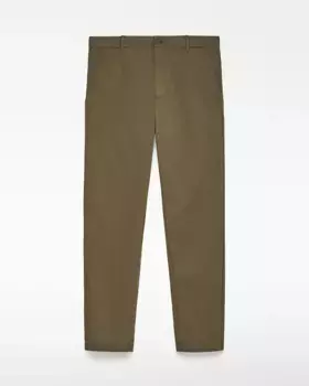 Мужские хлопковые брюки-чиносы классического кроя Adolfo Dominguez, цвет Caqui