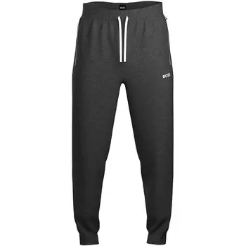 Мужские хлопковые брюки Mix&Match Lounge Jogger с завязками HUGO BOSS Asphault Grey, серый