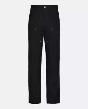 Мужские хлопковые брюки с двойным коленом Carhartt WIP, черный