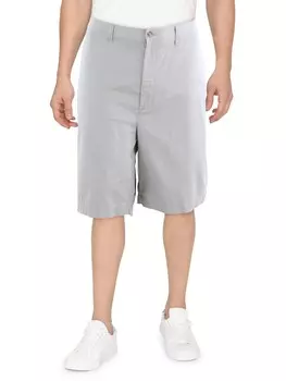 Мужские хлопковые брюки с логотипом Big & Tall с плоской передней частью Polo Ralph Lauren, цвет Grey Fog