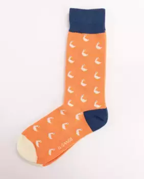 Мужские хлопковые носки с гусями El Ganso, оранжевый