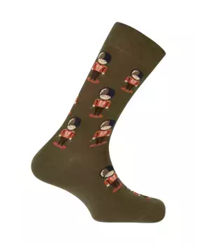 Мужские хлопковые носки с зеленым свинцовым солдатиком Punto Blanco