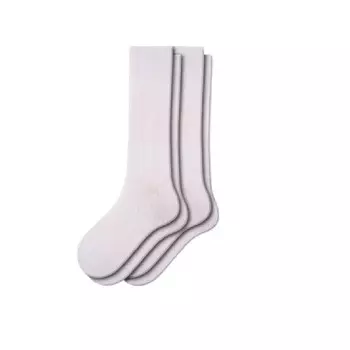 Мужские хлопковые носки Sierra Socks Health для диабетиков, широкая стопа и широкая икра, набор из 2 пар WEAR SIERRA, белый