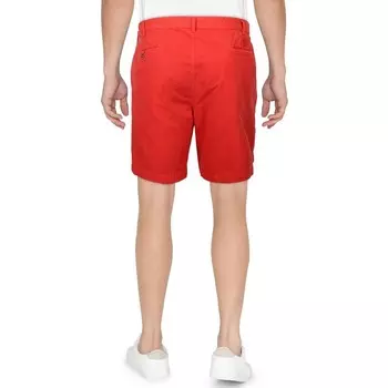 Мужские хлопковые однотонные шорты чинос Polo Ralph Lauren, красный