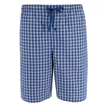 Мужские хлопковые пижамные шорты для сна Hanes, цвет navy and white plaid