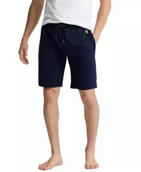 Мужские хлопковые пижамные шорты Polo Ralph Lauren, синий
