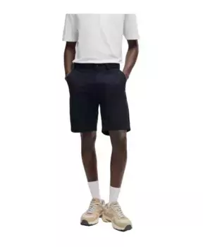 Мужские хлопковые шорты-бермуды Hugo Boss, синий