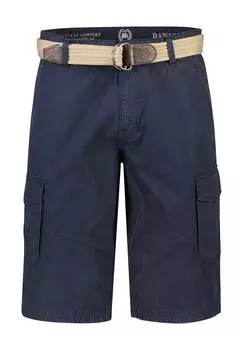 Мужские хлопковые шорты-бермуды карго с карманами на ногах LERROS, цвет Classic Navy