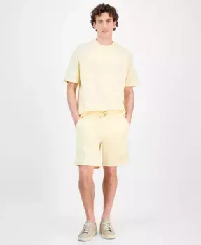 Мужские хлопковые шорты Dinkoe Hugo Boss, желтый