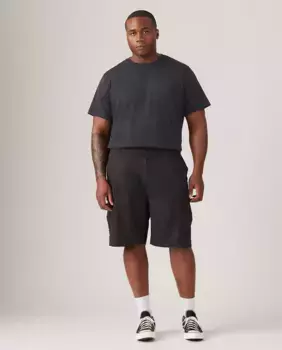 Мужские хлопковые шорты-карго больших размеров Levi's, черный