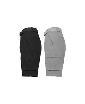 Мужские хлопковые шорты-карго с поясом и плоским передом, упаковка из 2 шт Galaxy By Harvic, мультиколор