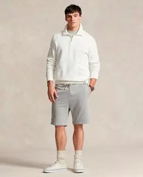 Мужские хлопковые шорты с регулируемой кулиской Polo Ralph Lauren, серый